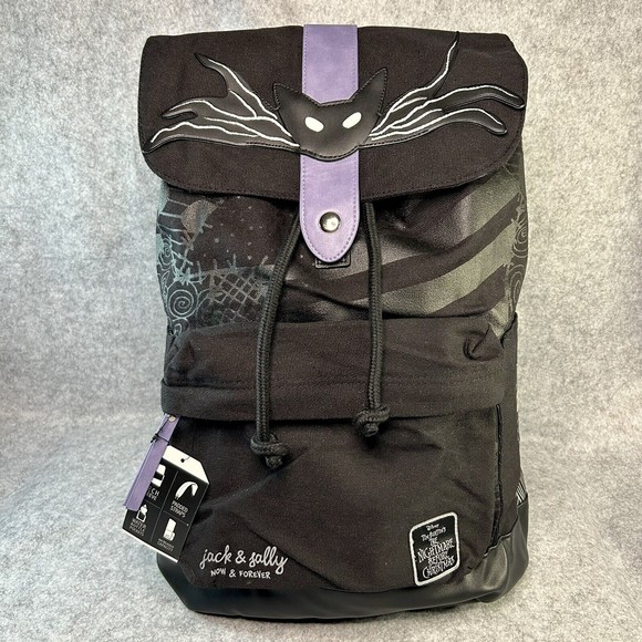 Disney The Nightmare Before Christmas Jack & Sally Slouch Backpack Halloween - Picture 3 of 13